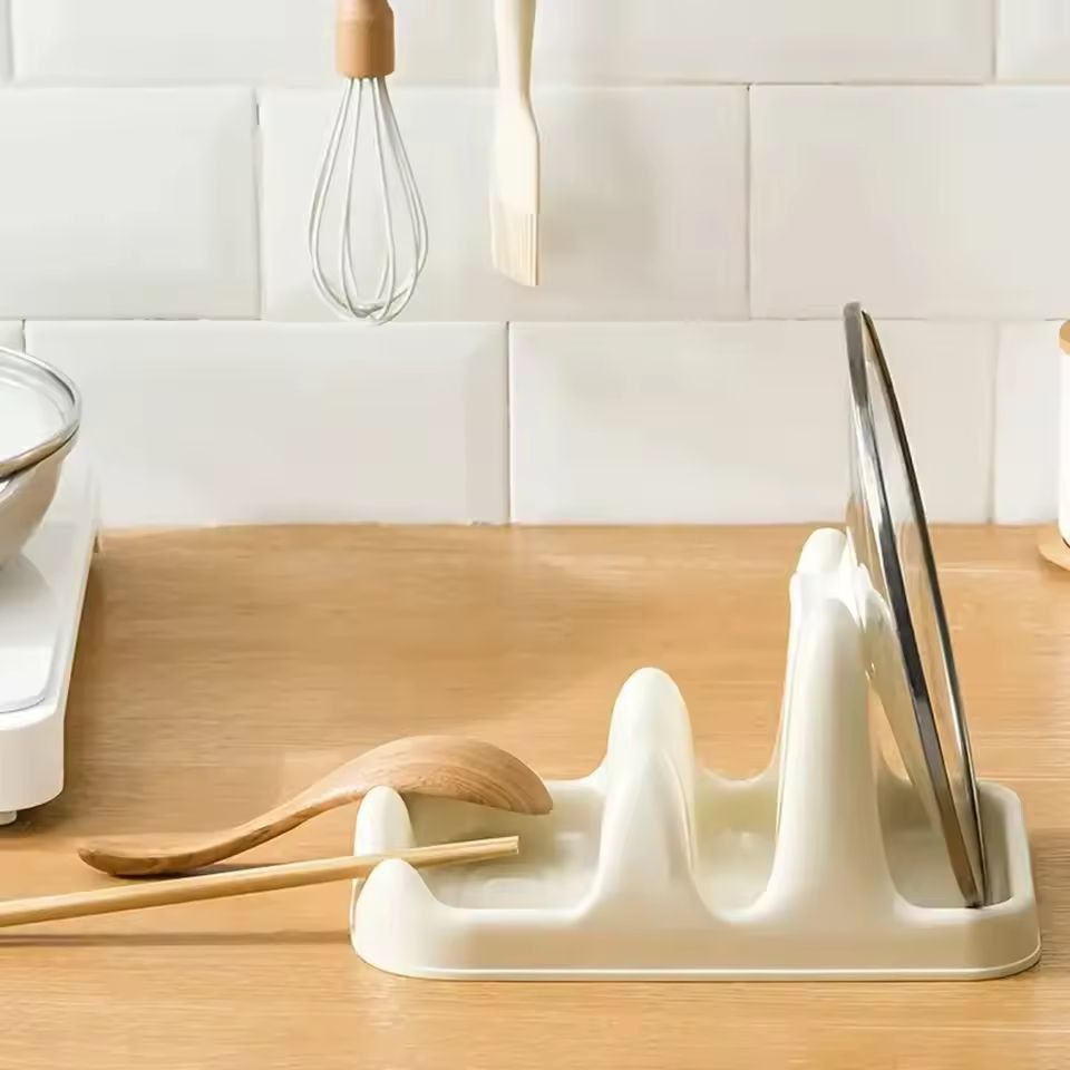 Compact Kitchen Lid  Utensil Organizer Rack 3