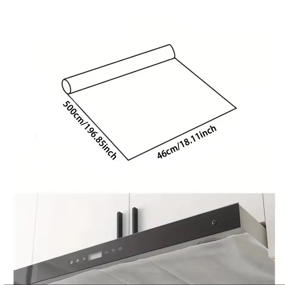 SelfCleaning Universal Range Hood Filter Paper  Disposable Grease Absorbing Liner 2
