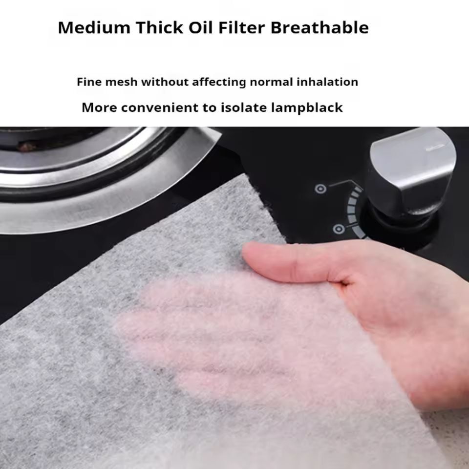 SelfCleaning Universal Range Hood Filter Paper  Disposable Grease Absorbing Liner 5