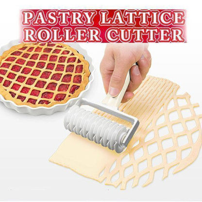 Pie Pizza Cutter, Selection High Quality Pastry Bakeware Embossing Dough Roller, Lattice Cake Tools Plastic Baking Tool