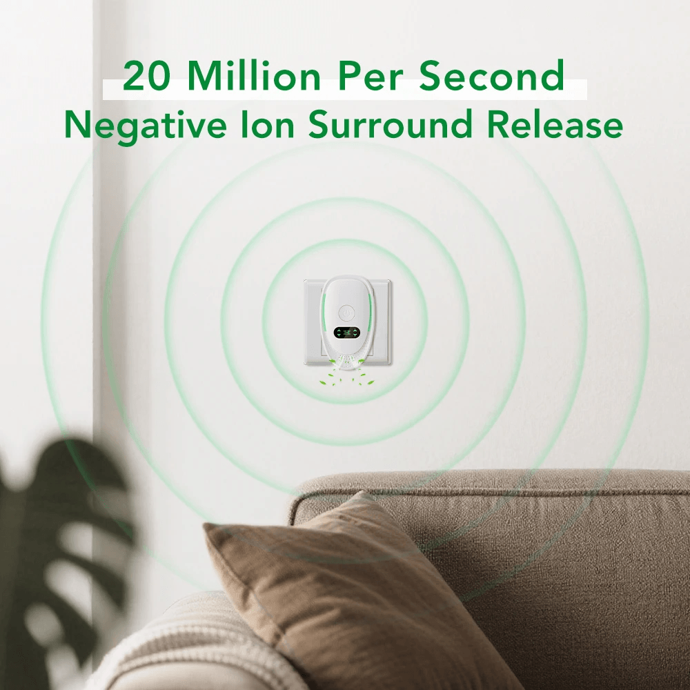 PlugIn Air Purifier Mini Air Ionizer Dust Smoke Odor Remove Negative Ion Generator For Home Bathroo 2
