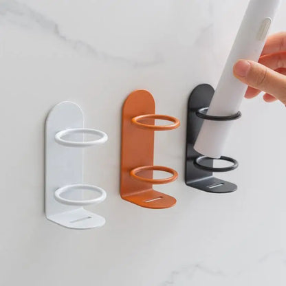 Wall-Mounted Electric Toothbrush Holder, Punch-Free Razor Holder, Bathroom Organizer Shelf