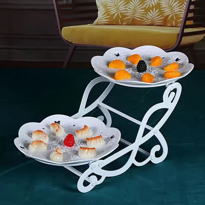 Modern 3Tier Plastic Dessert Display Stand  Elegant Cake  Fruit Tray For Parties 1