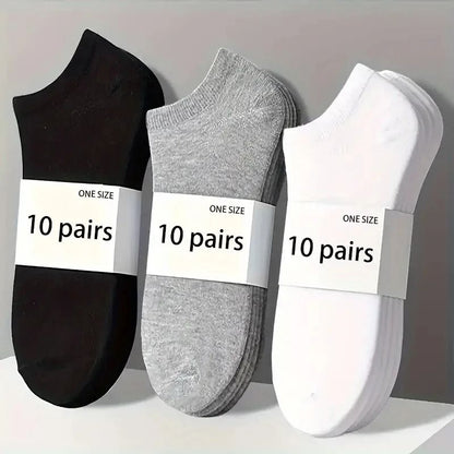 Unisex Comfort-Fit Ankle Socks – Breathable, Lightweight Ideal for Everyday Wear