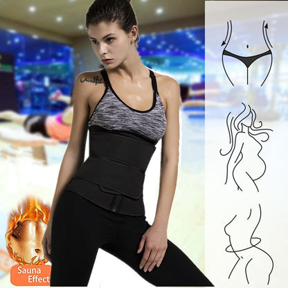 Fitness Belt Waist Trainer Slimming Shaper For Fat Burning Workout Girdle Sweat Trimmer Cincher 1