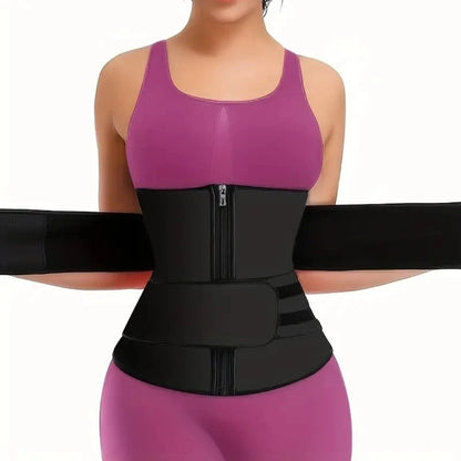 Fitness Belt Waist Trainer Slimming Shaper For Fat Burning Workout Girdle Sweat Trimmer Cincher 4