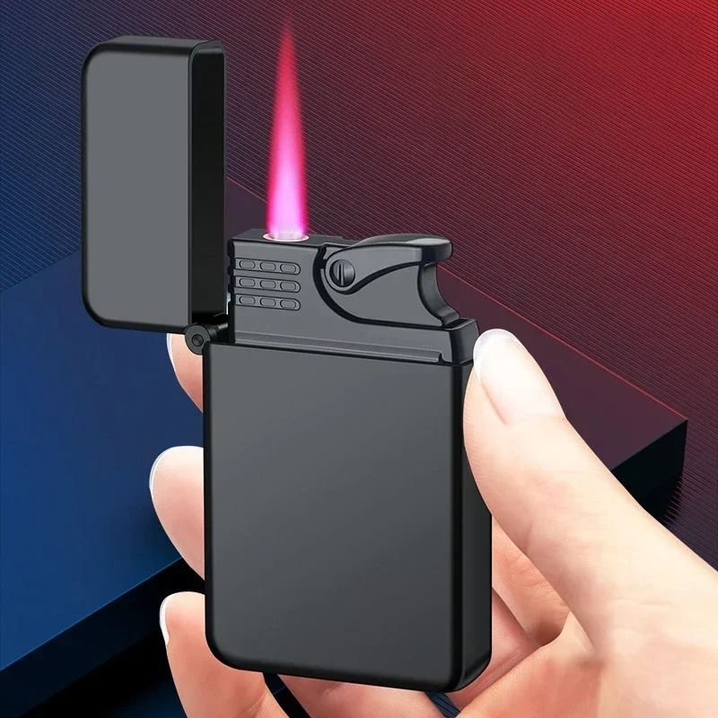 Windproof Metal Lighter With Dragon Embossed Design  Waterproof Direct Flame Elegant Smoking Access 1