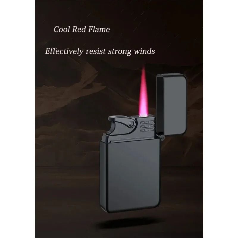 Windproof Metal Lighter With Dragon Embossed Design  Waterproof Direct Flame Elegant Smoking Access 2