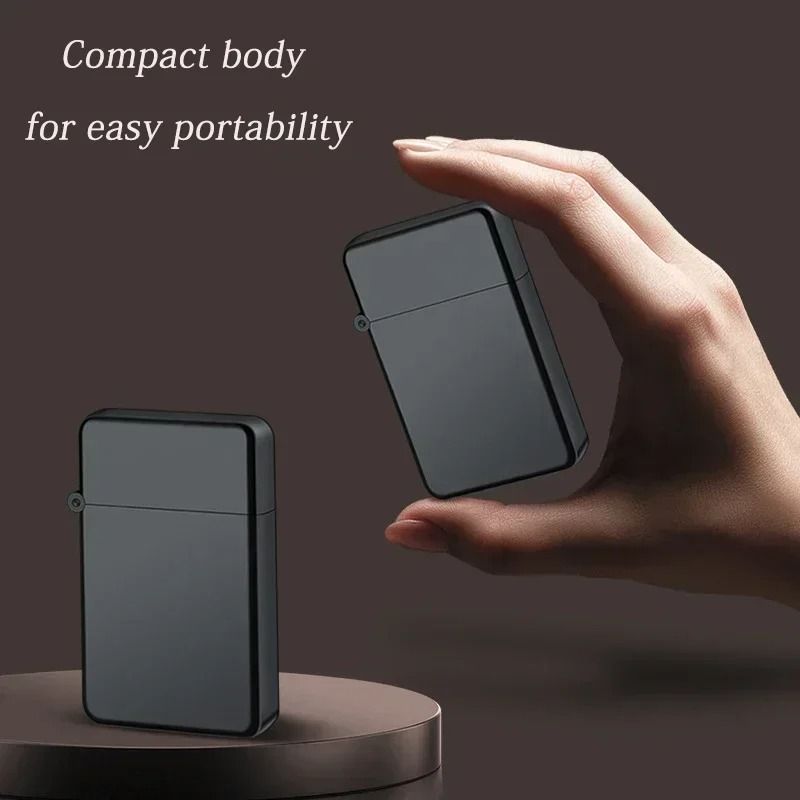 Windproof Metal Lighter With Dragon Embossed Design  Waterproof Direct Flame Elegant Smoking Access 3
