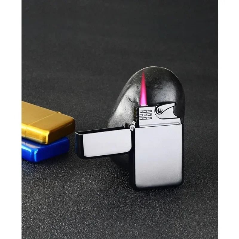 Windproof Metal Lighter With Dragon Embossed Design  Waterproof Direct Flame Elegant Smoking Access 4
