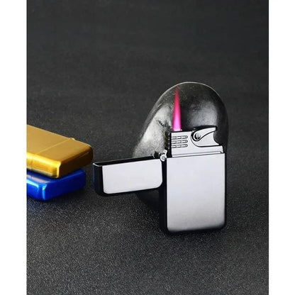 Windproof Metal Lighter With Dragon Embossed Design  Waterproof Direct Flame Elegant Smoking Access 4