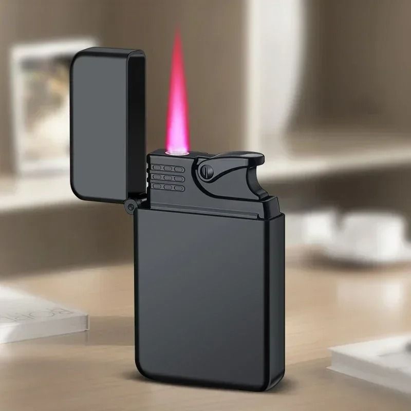 Windproof Metal Lighter With Dragon Embossed Design  Waterproof Direct Flame Elegant Smoking Access 5