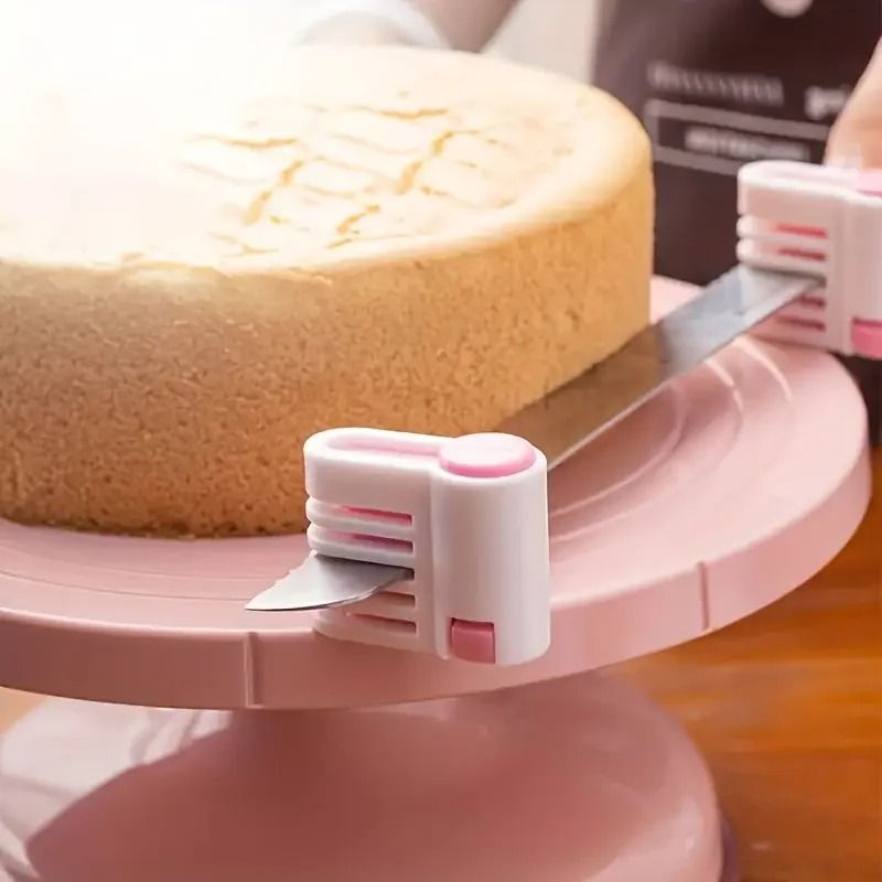 Professional Adjustable Cake Slicer – 5-Layer Leveler for Even Cake Cutting