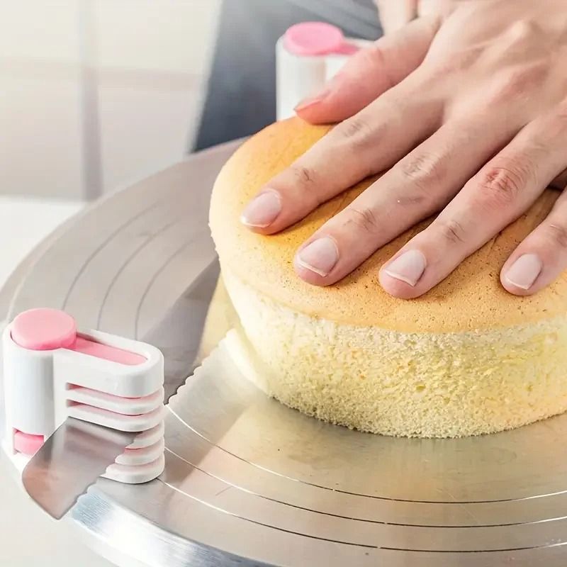 Professional Adjustable Cake Slicer  5Layer Leveler For Even Cake Cutting 4