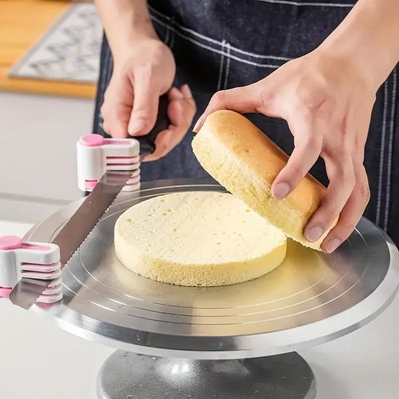 Professional Adjustable Cake Slicer  5Layer Leveler For Even Cake Cutting 5