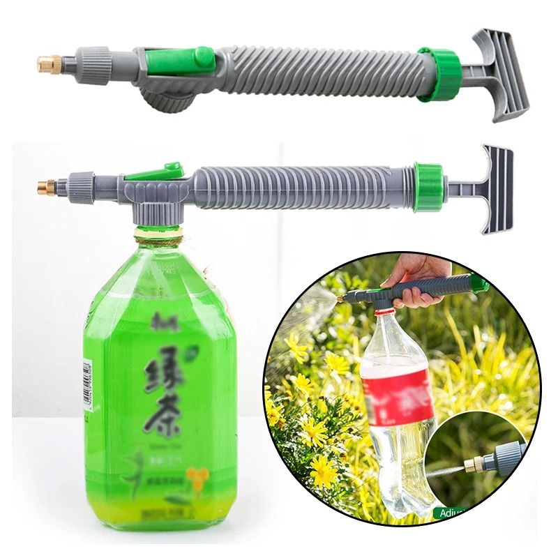 High Pressure Manual Bottle Sprayer  Adjustable Nozzle For Garden Watering And Cleaning 3
