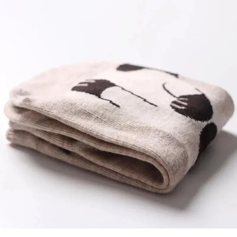 Womens Cartoon Cat Ankle Socks  Breathable Everyday Comfort Set 5 Or 10 Pairs 5