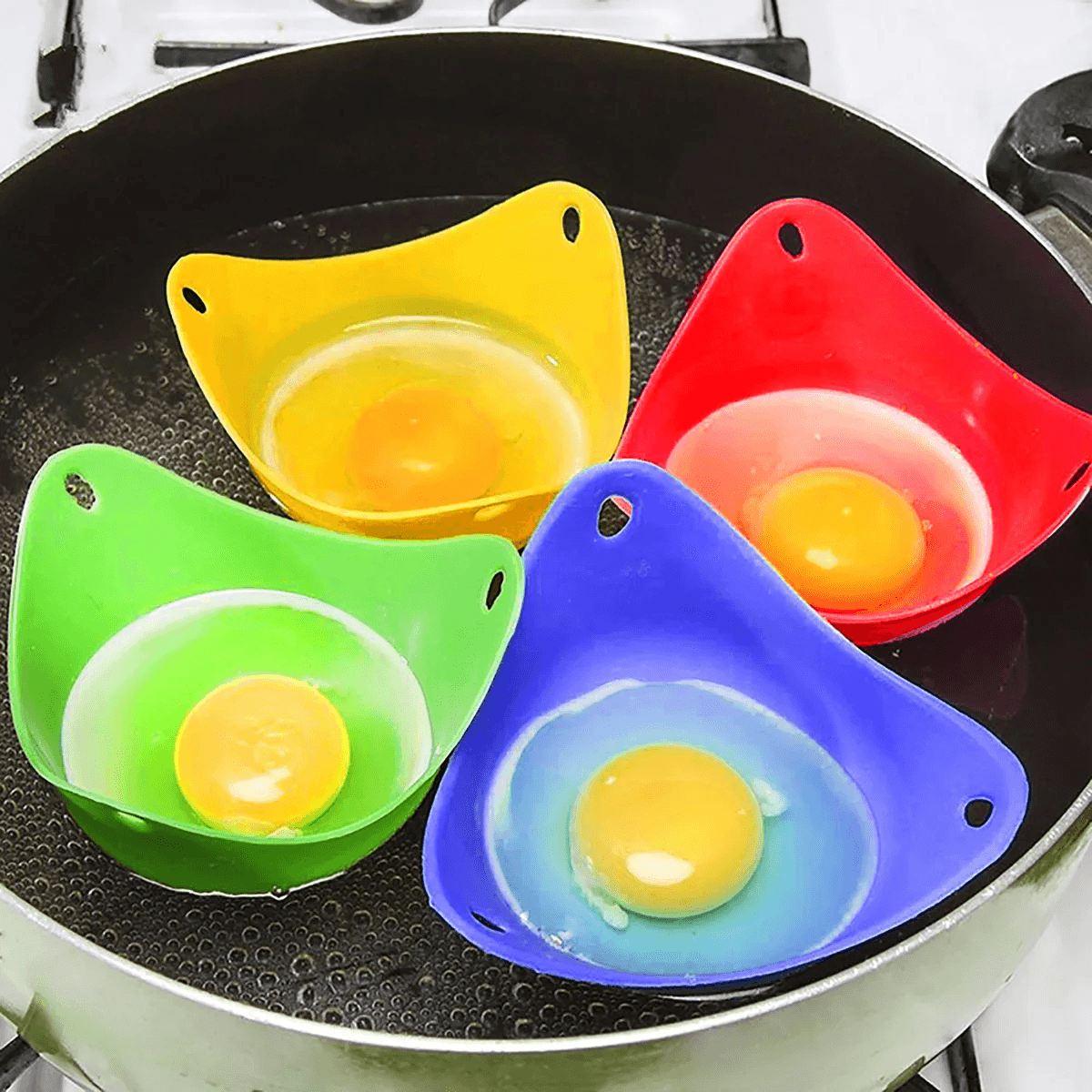 Silicone Egg Poacher Cups For Easy Microwave And Stovetop Cooking 2