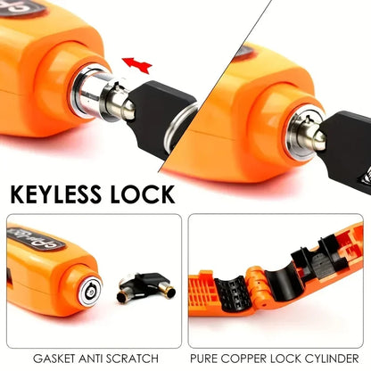 Mini Electric Vehicle Bike Anti-Theft Lock Set, Bicycle Brake Handlebar Grip, Cycling Horn Throttle Lock for Scooter