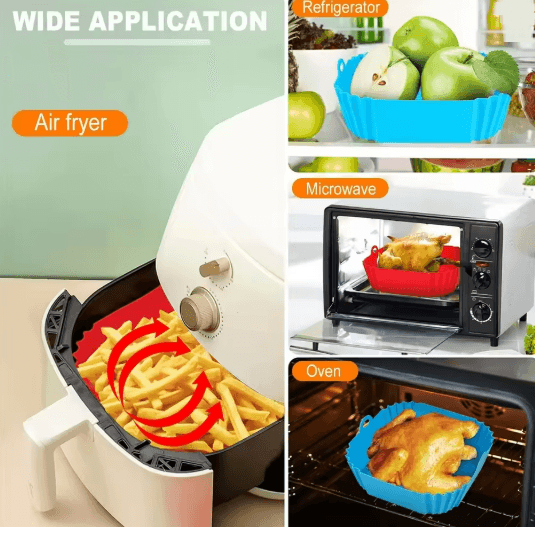 Silicone Air Fryer Pot For Easy Nonstick Cooking 1