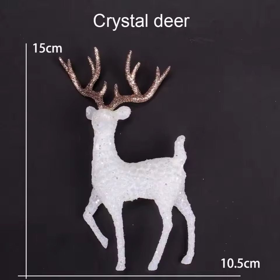 Elegant Gold Deer Statue  Luxury Reindeer Figurines For Living Room  Christmas Decor 3