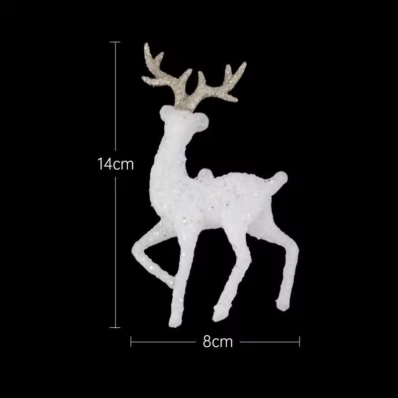 Elegant Gold Deer Statue  Luxury Reindeer Figurines For Living Room  Christmas Decor 7