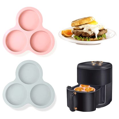 Silicone Three Cavity Air Fryer Egg Mold