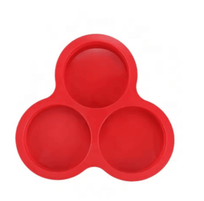 Silicone Three Cavity Air Fryer Egg Mold 6