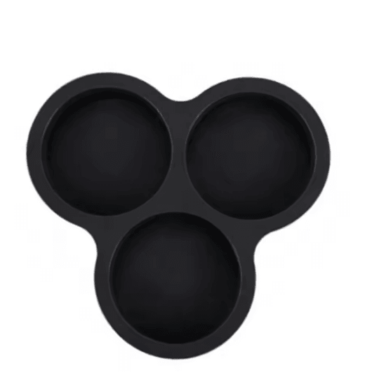 Silicone Three Cavity Air Fryer Egg Mold 7