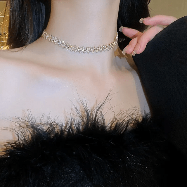 Luxury Crystal Shine Rhinestone Choker Necklace
