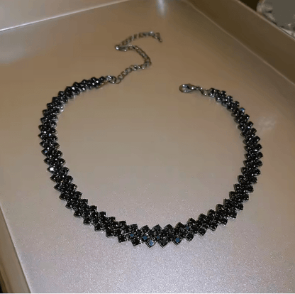 Luxury Crystal Shine Rhinestone Choker Necklace 4