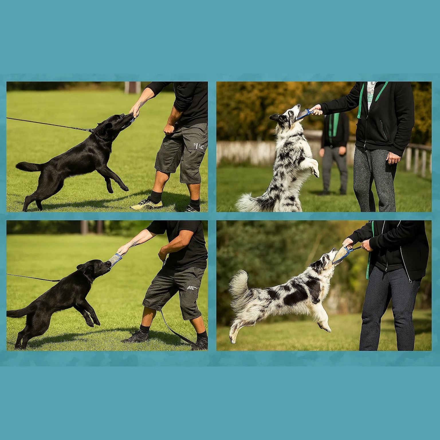 Dog Tug Toy Jute Bite Pillow With Two Handles For Training And Play 4