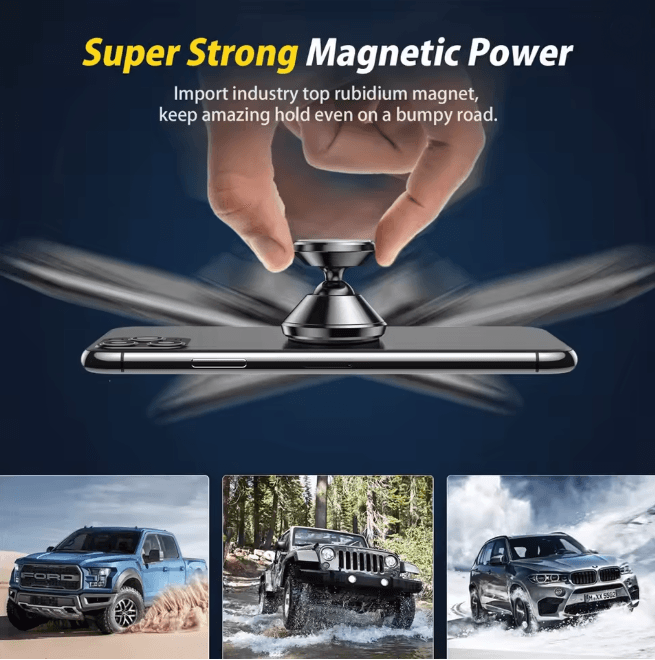 Magnetic Car Phone Holder Mount 3