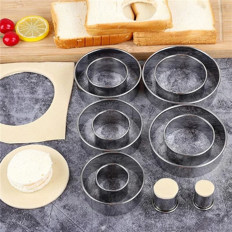 Stainless Steel Biscuit And Pastry Cutting Mold Set For Baking 4