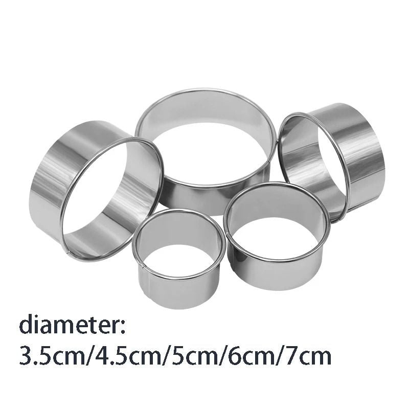 Stainless Steel Biscuit And Pastry Cutting Mold Set For Baking 6