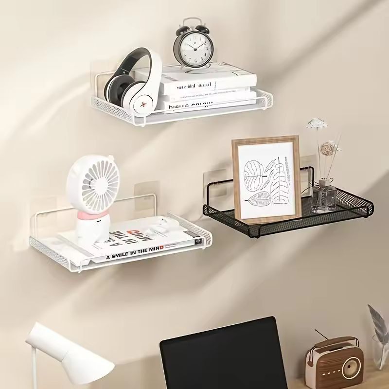 Compact WallMounted Router Shelf  SpaceSaving NoDrill Organizer For Routers TV Boxes  Small Items 2