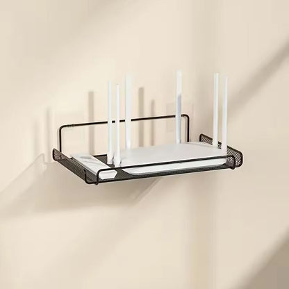 Compact WallMounted Router Shelf  SpaceSaving NoDrill Organizer For Routers TV Boxes  Small Items 7