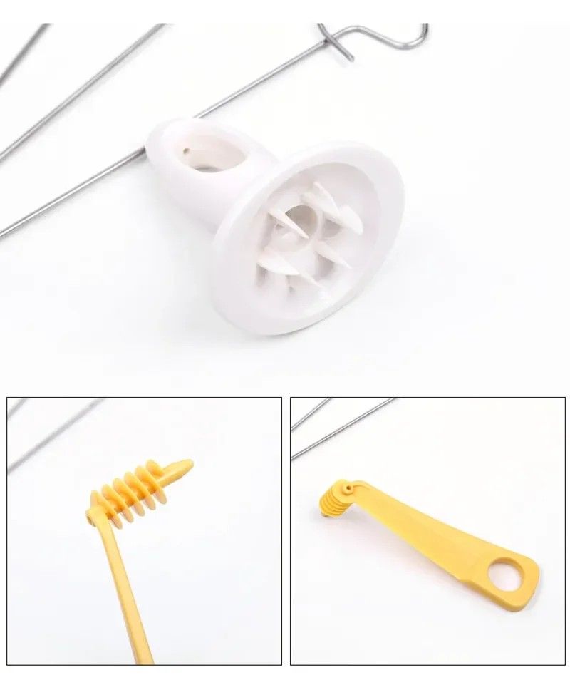 Rotating Spiral Potato Slicer Set  Stainless Steel Twisted Fries Cutter  Creative Veggie Spiralizer 9