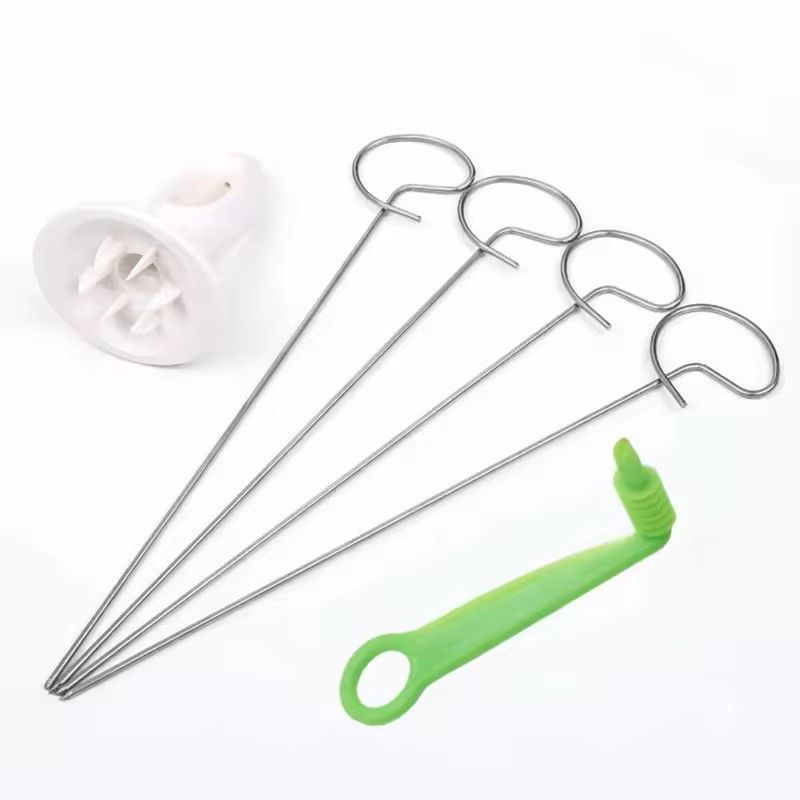 Rotating Spiral Potato Slicer Set  Stainless Steel Twisted Fries Cutter  Creative Veggie Spiralizer 7