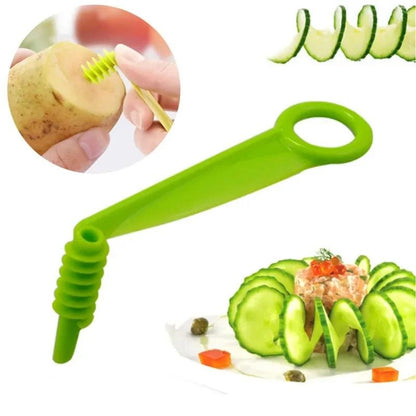 Rotating Spiral Potato Slicer Set  Stainless Steel Twisted Fries Cutter  Creative Veggie Spiralizer 6