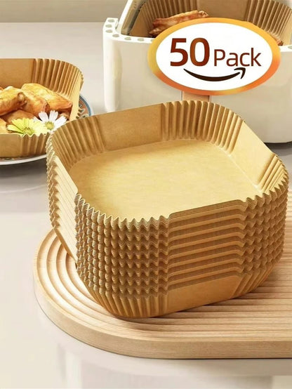 Square Air Fryer Disposable Paper Liners 14