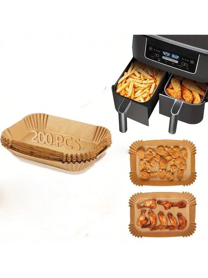 Square Air Fryer Disposable Paper Liners 19