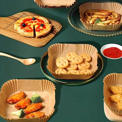 Square Air Fryer Disposable Paper Liners 4