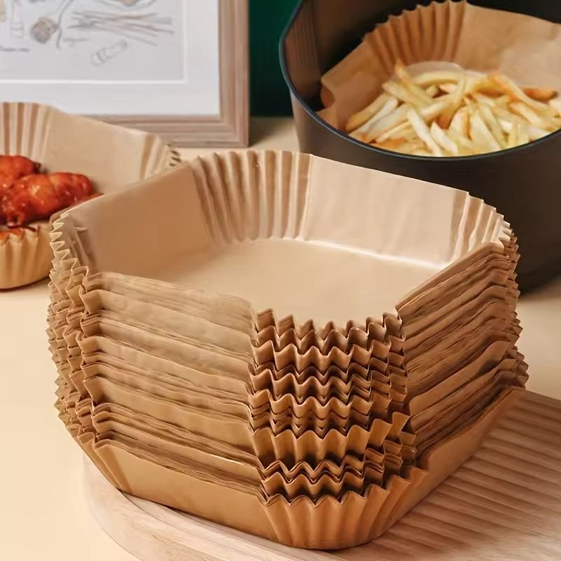 Square Air Fryer Disposable Paper Liners 2