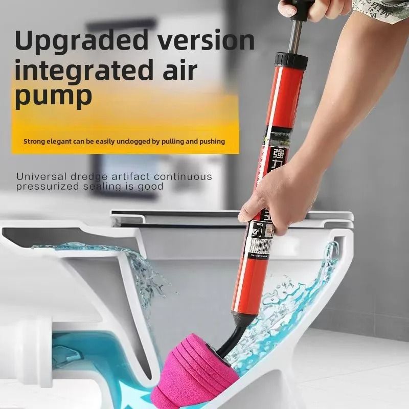 High Pressure Toilet Plunger Silicone Pipe Unblocker for Fast Household Sewer Dredging