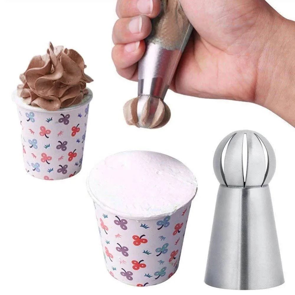 3 Piece Stainless Steel Pastry Icing Nozzles Set 1