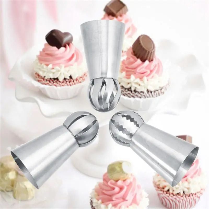3 Piece Stainless Steel Pastry Icing Nozzles Set 3