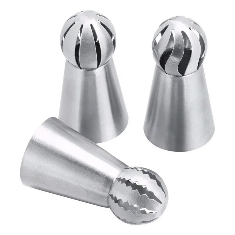 3 Piece Stainless Steel Pastry Icing Nozzles Set 6