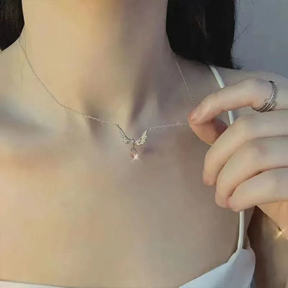 Angel Wings Moonstone Pendant Necklace 4