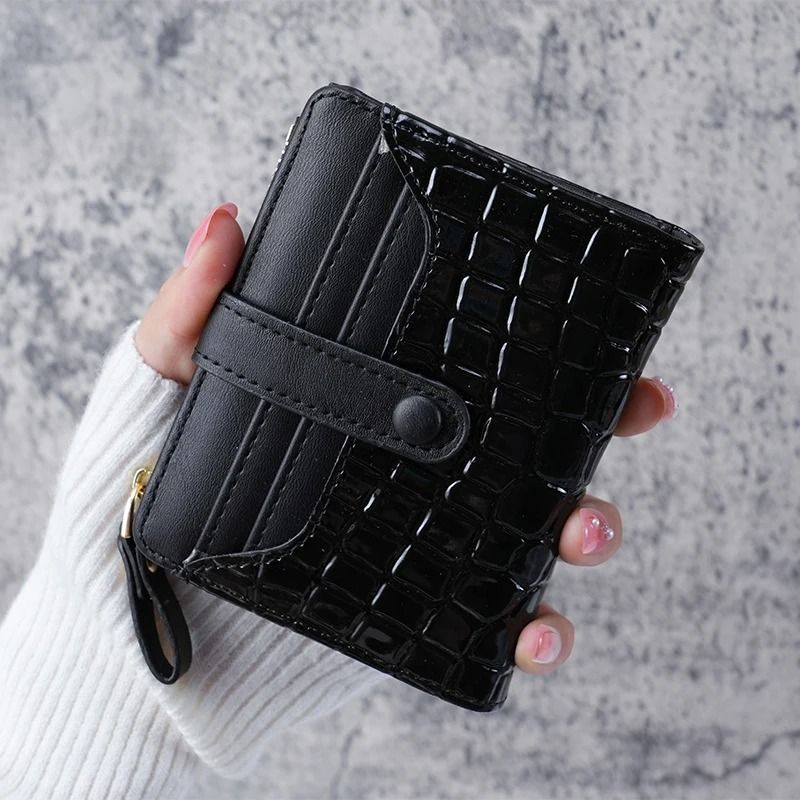 Mini Crocodile Print Clutch Wallet 7